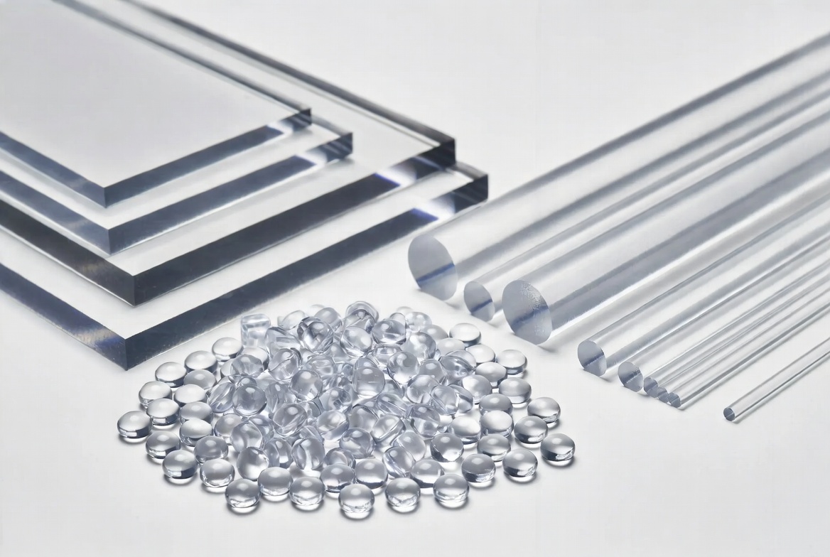 Polystyrene clear part